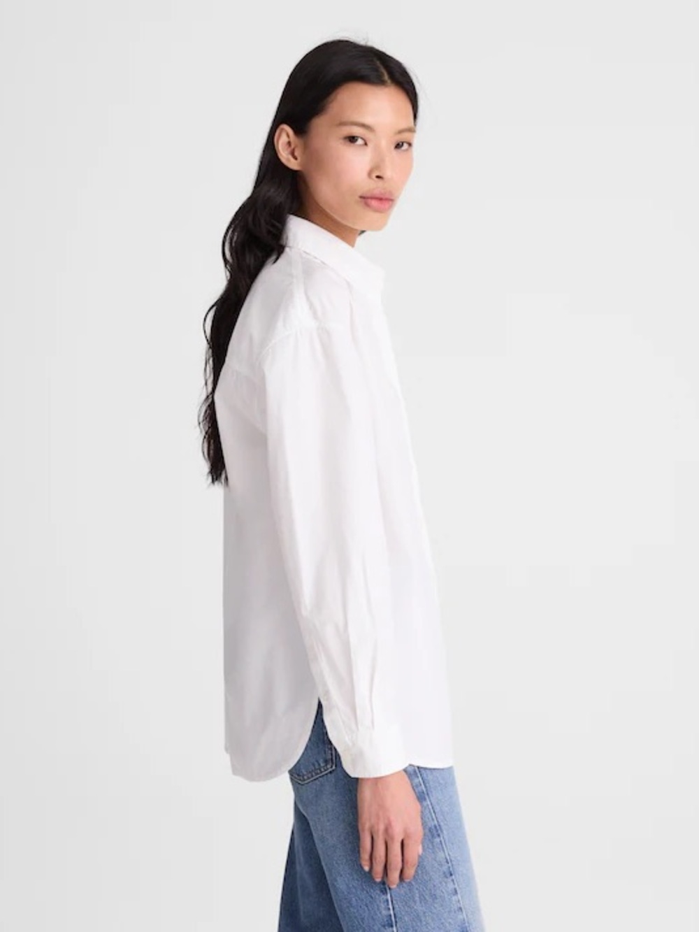 Madewell The Easy Shirt Button Down in White Size Medium NWT - Picture 3 of 13